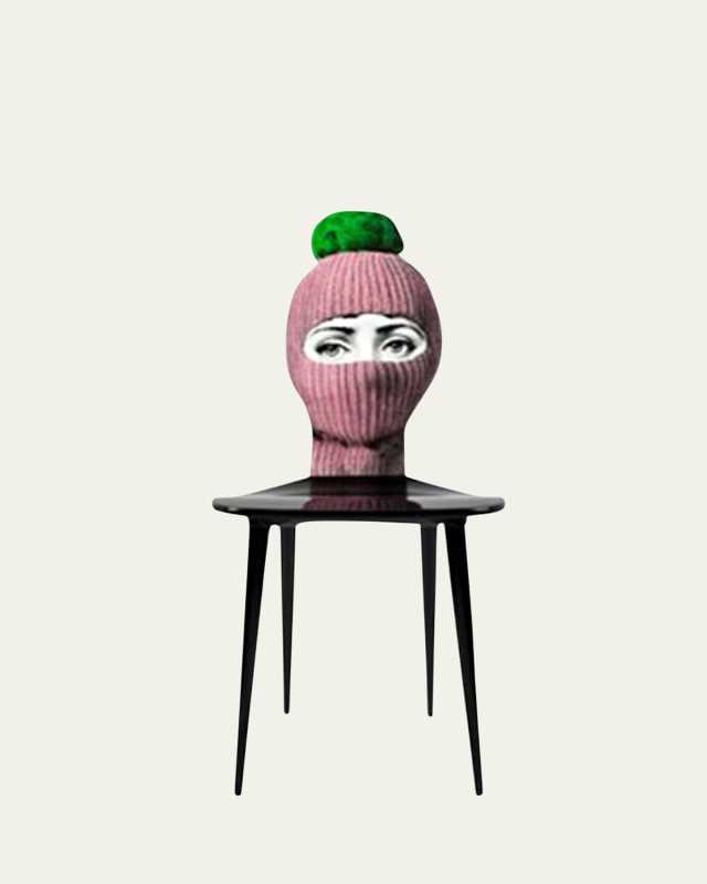 Chair Lux Gstaad Pink/Green Pompom